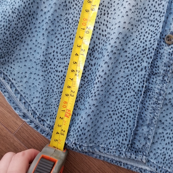 Vans light denim button down shirt size S - Picture 12 of 13